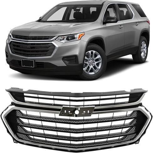 KARPAL Front Bumper Grille Grill Compatible with 2018 2019 2020 2021 Chevy Traverse, Replacement for 84344486 in Saudi Arabia