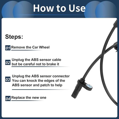 ABS عجلة السرعة الاستشعار الخلفي يسار يمين ABS الاستشعار نظام الفرامل المضادة للانغلاق الاستشعار 68194428AB ل دودج دارت 2014-2016 in Saudi Arabia