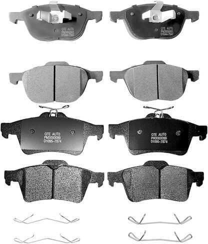 PM Auto Set of 8 Front-Rear Ceramic Brake Pad Replacement For 2013-2016 Ford Escape in Saudi Arabia