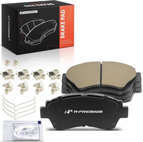 A-Premium Front Ceramic Brake Pads Set Compatible with Toyota, Lexus Models - Camry 1992-1996/2000-2001, Sienna 1998-2003, Avalon 1995-1997, Celica 1994-1999, ES300 1992-1996, LS400, SC300, 4-Pack in Saudi Arabia