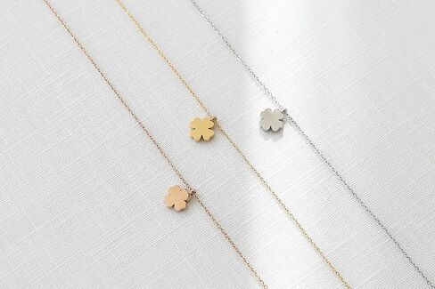 LUUK LIFESTYLE Stainless steel women necklaces with heart, clover, star, anchor, globe pendant, trendy gift, luck symbol, 20" adjustable length, FRIENDSHIP card, gold, silver, and rose gold in Saudi Arabia