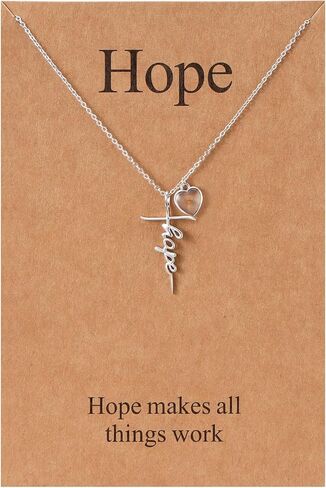 بذور الخردل Lcherry - قلادة الصليب الإيمان للنساء هدايا دينية ملهمة للنساء in Kuwait