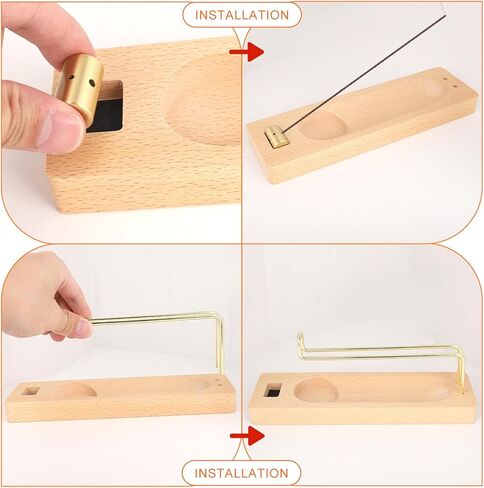 حامل موقد بالو سانتو 4 في 1، أعواد البخور الخشبية وحامل الشموع وحامل حرق المريمية لليوجا والتأمل الروحي هدية ديكور لوازم المنزل in Kuwait