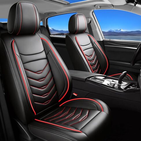 أغطية مقاعد السيارة Fit Passport لسيارة Honda Passport 2019-2024 2025 2026. تغطية كاملة من الجلد المقاوم للماء، متوافق مع الوسادة الهوائية، واقي وسادة المقعد لجميع الأحوال الجوية (مجموعة كاملة، أسود) in Kuwait