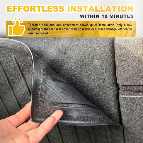 Dermon Rear Seat Back Covers Protector for 2026 2025 Tesla Model Y Juniper 5-Seats TPE Waterproof All Weather Seatback Mats Liner Interior Accessories for Second Row Camping Fishing Gear (3PCS) in Kuwait