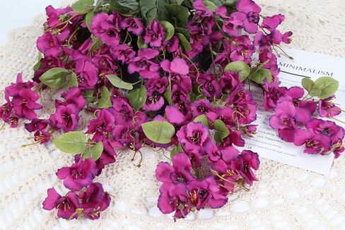 2Pcs Rose Red Artificial Silk Hibiscus Flower Hanging Decorations, UV Resistant Outdoor Faux Hibiscus Flowers for Home Outdoor Artificial Flower Decorations in Saudi Arabia