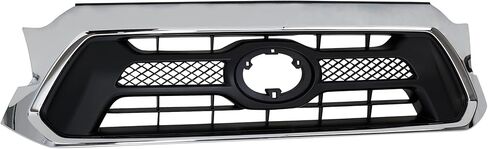 Garage-Pro Grille Assembly Compatible with 2012-2015 Toyota Tacoma With Emblem Provision Painted Black Insert and Chrome Shell in Saudi Arabia