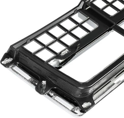 HECASA Front Bumper Upper & Lower Grille Mesh Grill Insert Compatible with 2013-2016 Cadillac SRX Plastic(ABS) Chrome Replacement for 22738992+22739004 in Saudi Arabia