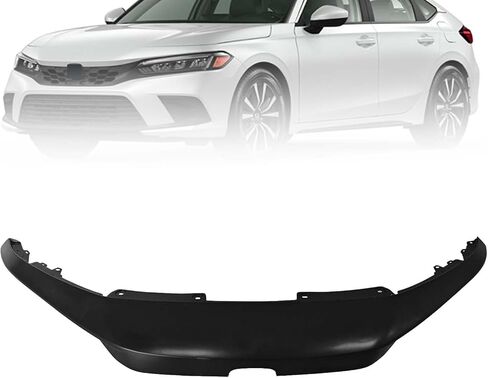 MGWILL Front Bumper Upper Grille Grill Cover Compatible with 2022 2023 2024 2025 Honda Civic Replaces HO1201106 Black in Kuwait