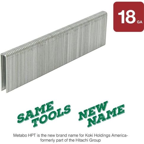 Metabo HPT Finish Staples | 1/4" x 1-1/4", 18 Gauge | Electro Galvanized, For N3804AB3 | 5000 Count | 11105SHPT in Kuwait