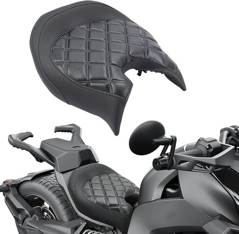 مقعد سائق واسع ومريح - متوافق مع إصدار Can-Am Ryker 600 900 Rally 2019-2025 والإصدار الرياضي 2022-2025 ممتص للصدمات من الإسفنج عالي الكثافة (#219401254) (أسود) in Kuwait