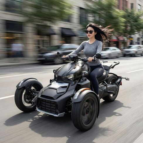 مقعد سائق واسع ومريح - متوافق مع إصدار Can-Am Ryker 600 900 Rally 2019-2025 والإصدار الرياضي 2022-2025 ممتص للصدمات من الإسفنج عالي الكثافة (#219401254) (أسود) in Kuwait