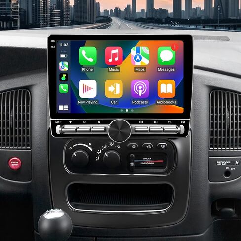 Car Radio for Dodge RAM 1500 2500 3500 2002 2003 2004 2005 Apple Carplay Android Auto 9'' IPS Touch Screen Car Stereo with Bluetooth WiFi DSP GPS Navigation Backup Camera FM/RDS in Saudi Arabia
