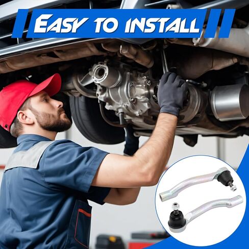 2 × أطراف قضيب ربط خارجي أمامي، متوافق مع 2008 2009 2010 2011 2012 2013 Nissan Rogue, 2014 2015 Rogue Select، استبدال # D8640JY00A, D8520JY00A in Kuwait