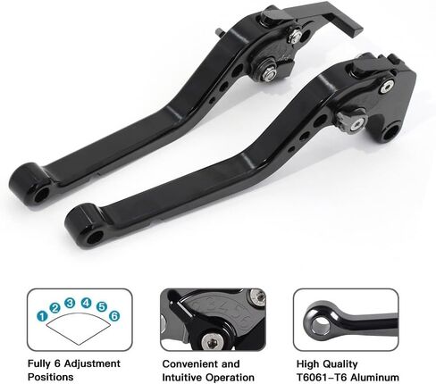 Long Brake Clutch Lever Sets CNC Aluminum Replacement for Kawasaki 2017-2024 Z650 Z900 Ninja 650R ER-6F Vulcan S 650 EN650 KLE650 Versys 650 KLZ1000 Versys 1000 ZX-4RR (A) in Saudi Arabia