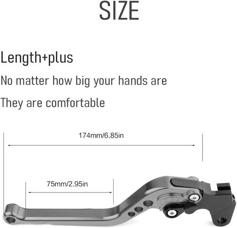 Long Brake Clutch Lever Sets CNC Aluminum Replacement for Kawasaki 2017-2024 Z650 Z900 Ninja 650R ER-6F Vulcan S 650 EN650 KLE650 Versys 650 KLZ1000 Versys 1000 ZX-4RR (A) in Saudi Arabia