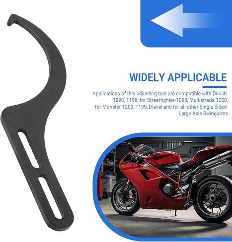 أداة ضبط السلسلة غريب الأطوار 88713.1038 لـ Ducati 748 848 916 996 998 1098 1198 V4، تناسب Hypermotard 796 821 939 950 1100 Monster- سلسلة ضبط C مفتاح ربط in Kuwait