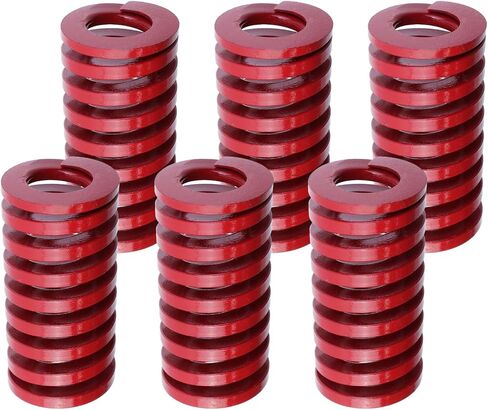 Antrader 6-Pack Red Medium Load Press Compression Mould Die Spring, 1.15-Inch-by-0.63-Inch-by-2.36-Inch in Kuwait