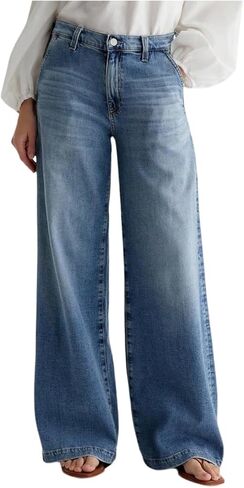 SOLY HUX Women's Casual Wide Leg Jeans Baggy Denim Pants Long Trousers in Saudi Arabia