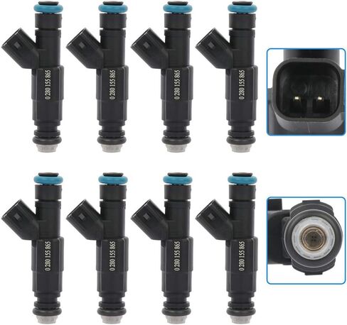 Aintier 8Pcs 4 Holes Automotive engine Fuel Injectors Compatible for 1999 2001 2003 2004 for Ford for Mustang,99-02 for Lincoln for Continental,99-04 for Lincoln for Navigator 0280155865 in Kuwait