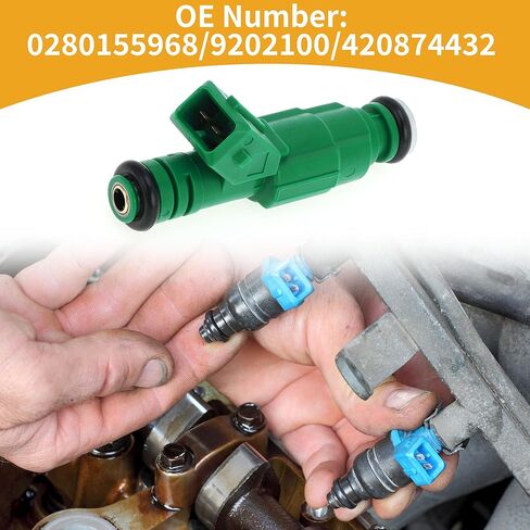 حاقن الوقود رقم 0280155968 فوهة وقود السيارة لفولفو S60 2.5T 2004-2009 مباراة التدفق الأخضر in Kuwait