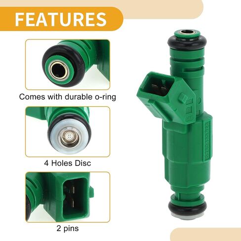 حاقن الوقود رقم 0280155968 فوهة وقود السيارة لفولفو S60 2.5T 2004-2009 مباراة التدفق الأخضر in Kuwait