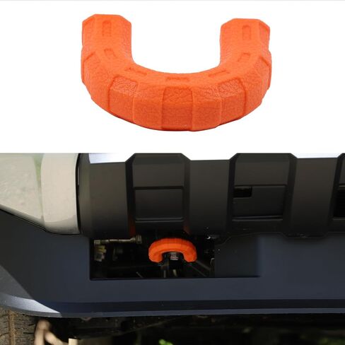 Front Tow Hooks Cover Trim Compatible with Toyota Tacoma 2024 2025 2026, Rubber Car Front Tow Hooks Trailer Hitch Trim Cover, 1Pcs (Red) in Saudi Arabia