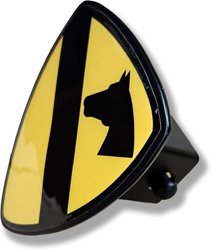 Freedom Forged 1st Cavalry Division Trailer Hitch Cover, Steel, Black, 2 Inch Receiver, Horse Head Emblem in Saudi Arabia