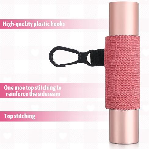 10 قطع من سلسلة مفاتيح حامل مرطب الشفاه، مشبك صغير على أكمام مرنة لأحمر الشفاه، حامل ملمع الشفاه المحمول، حامل سلسلة مفاتيح للنساء in Kuwait