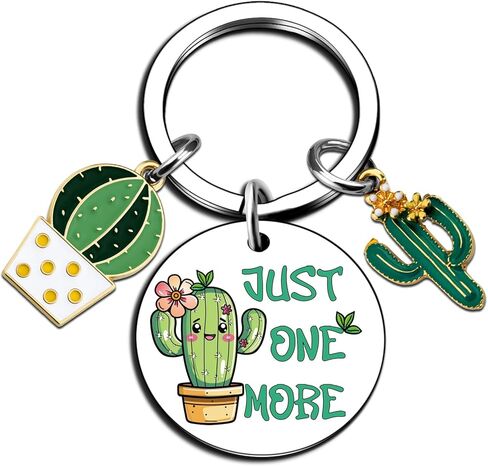 Gardening Gifts For Women Cute Cactus Decor Plants Lady Gift For Gardeners Just One More Keychain For Birthday Green Gardening Stuff Plant Gifts For Plant Lovers in Saudi Arabia