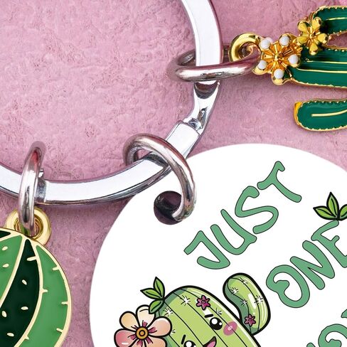 Gardening Gifts For Women Cute Cactus Decor Plants Lady Gift For Gardeners Just One More Keychain For Birthday Green Gardening Stuff Plant Gifts For Plant Lovers in Saudi Arabia