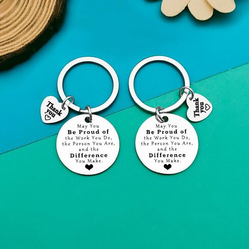 Thank You Gift for Women Men Keychain Coworker Going Away Gift Volunteer Employee Social Worker Mentor Appreciation Jewelry for CNA RN Nurse Doctor Teacher Retirement Gifts in Saudi Arabia
