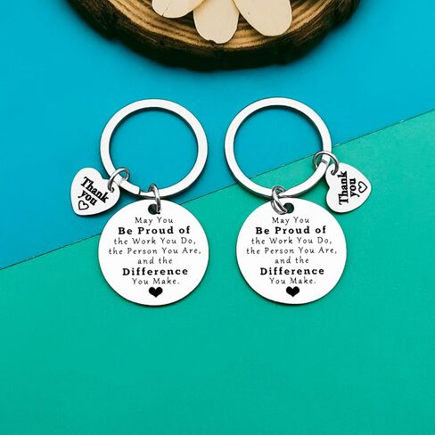 Thank You Gift for Women Men Keychain Coworker Going Away Gift Volunteer Employee Social Worker Mentor Appreciation Jewelry for CNA RN Nurse Doctor Teacher Retirement Gifts in Saudi Arabia