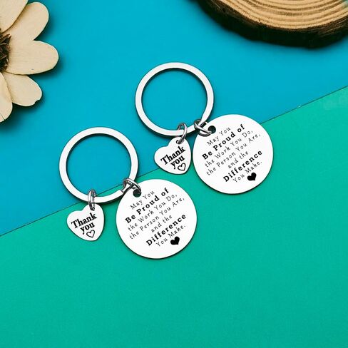 Thank You Gift for Women Men Keychain Coworker Going Away Gift Volunteer Employee Social Worker Mentor Appreciation Jewelry for CNA RN Nurse Doctor Teacher Retirement Gifts in Saudi Arabia