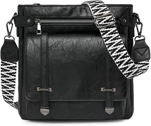 Fashion Crossbody Bag For Women Shoulder Bag Soft PU Leather Handbags Purses Multi Messenger Bag Tote in Saudi Arabia