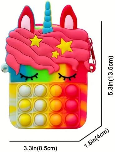 Fidget Bag, Small Pop Purse for Women Pop Bag, Silicone Fidget Shoulder Bag, Best Gifts in Saudi Arabia