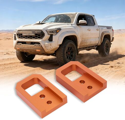 Front Tow Hooks Compatible with 2024-2026 Toyota Tacoma 4th Gen – Stylish Upgrade, Enhanced Look – Direct Bolt-On Replacement – Fits 4Runner & Land Cruiser (2 Pack) in Kuwait