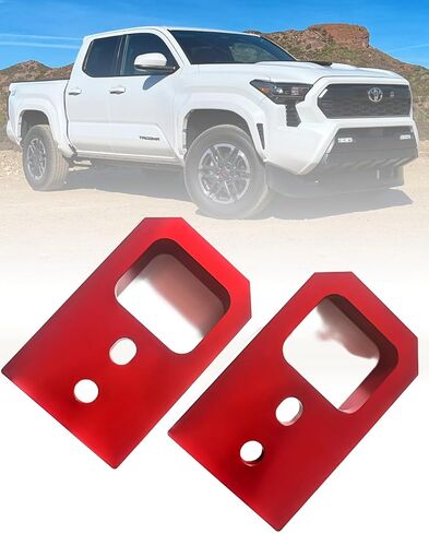 خطافات سحب لسيارة Tacoma 2024-2026/Land Cruiser 250 2024-2025/4Runner 2025-2026، خطافات سحب السيارة متوافقة مع ملحقات Toyota Tacoma/4Runner/Land Cruiser 250 (أحمر) in Kuwait