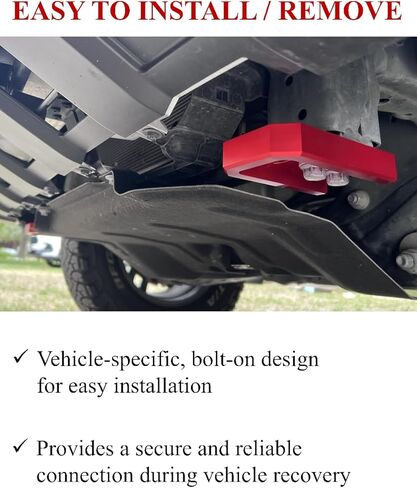 خطافات سحب لسيارة Tacoma 2024-2026/Land Cruiser 250 2024-2025/4Runner 2025-2026، خطافات سحب السيارة متوافقة مع ملحقات Toyota Tacoma/4Runner/Land Cruiser 250 (أحمر) in Kuwait