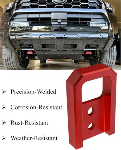 خطافات سحب لسيارة Tacoma 2024-2026/Land Cruiser 250 2024-2025/4Runner 2025-2026، خطافات سحب السيارة متوافقة مع ملحقات Toyota Tacoma/4Runner/Land Cruiser 250 (أحمر) in Kuwait