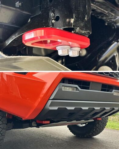 خطافات سحب لسيارة Tacoma 2024-2026/Land Cruiser 250 2024-2025/4Runner 2025-2026، خطافات سحب السيارة متوافقة مع ملحقات Toyota Tacoma/4Runner/Land Cruiser 250 (أحمر) in Kuwait