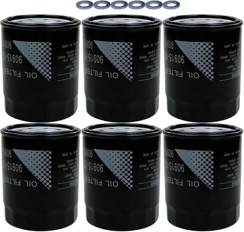 6PCS 90915-YZZD3 Oil Filter Fit for Toyota 4Runner FJ Cruiser Land Cruiser Sequoia Tacoma Tundra Replace 90915YZZD3 in Kuwait