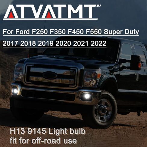 H13/9008 Bulbs, 9145/9140 Fog Lights for Ford F250 F350 F450 F550 2017 2018 2019 2020 2021 2022, 6500K Cool White Super Duty Driving Light, Plug and Play, Pack of 6 in Saudi Arabia