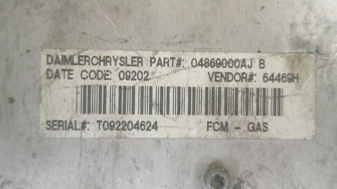 Multifunction Control Module Fits 01-02 Caravan p04869000AJ 04869000AJ in Saudi Arabia