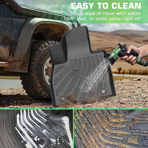 Floor Mats & Cargo Liner for 2020-2024 Cadillac XT6 6 Seats Custom Fit All Weather TPE Floor Liners for Cadillac XT6 Full Set Car Liner Accessories 1st, 2nd and 3rd Row and Trunk with Backrest Mats in Kuwait