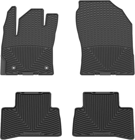 سجادات أرضية WeatherTech مناسبة لجميع الأحوال الجوية لسيارة Toyota Corolla Cross Hybrid، Corolla Cross - الصف الأول والثاني (W702-W703)، أسود in Saudi Arabia