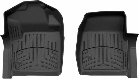 WeatherTech FloorLiner HP Custom Fit Floor Mats for Ford Super Duty - 1st Row (4410541VIM), Black in Saudi Arabia