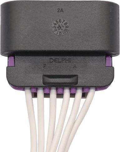 Headlight Connector Pigtail 13584094 16584094 88953153 88988944 1P1599 S-1479 EC977 PT1558 645-595 Lucerne Rendezvous Black and Purple 6 Term. Female 2002 2006 2007 2008 2009 02 06 07 08 09 in Saudi Arabia