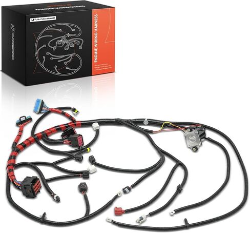 حزام أسلاك المحرك A-Premium متوافق مع 2000-2001 Ford F250 F350 F450 F550 Super Duty 7.3L ديزل مع ناقل حركة أوتوماتيكي وانبعاثات كاليفورنيا، تم تصميمه بعد 10/25/1999 in Saudi Arabia