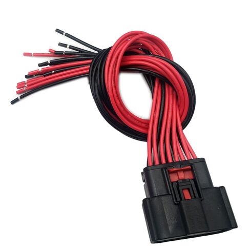 موصل المصابيح الأمامية للمصابيح الأمامية 16 اتجاهًا متوافق مع 2016-2019 Nissan Titan Harness Pigtail Plug 68202814AA، WPT-1279، CU2Z14S411ADA، CU2Z-14S411-ADA in Saudi Arabia